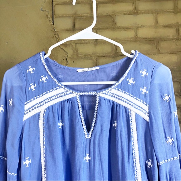 Anthropologie Floreat Adena Blouse Embroidered - Picture 5 of 6